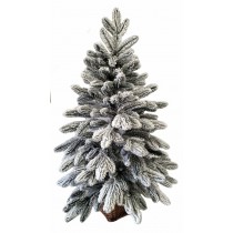 Ялина лита засніжена 0,9 м у горщику з лози